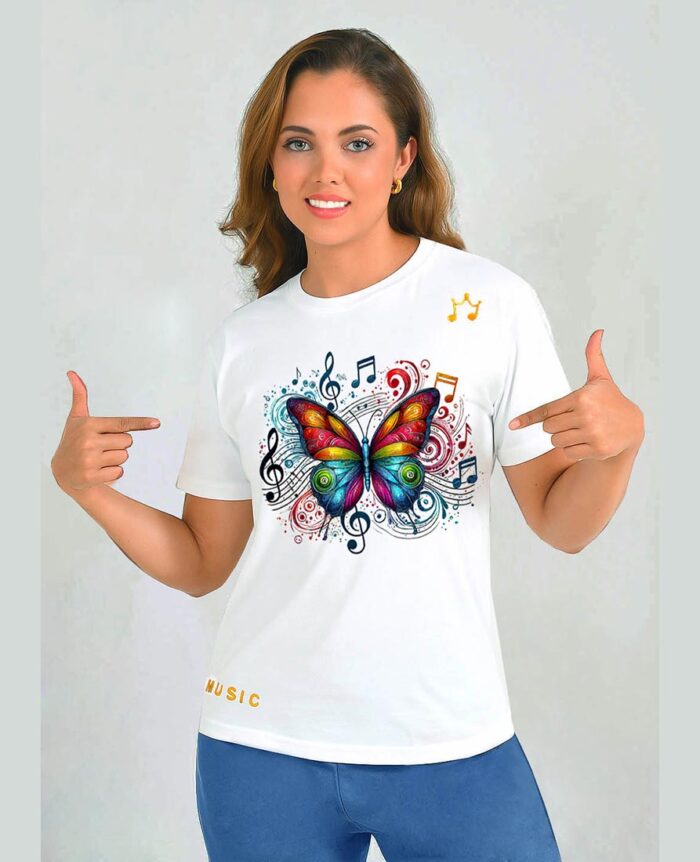 Camiseta Mariposa tecknicolor